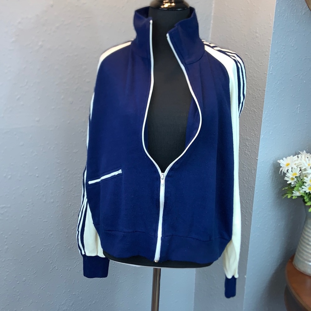 Vintage 70’s Sears Sports Center Full Zip Knit Blend Jacket size Medium